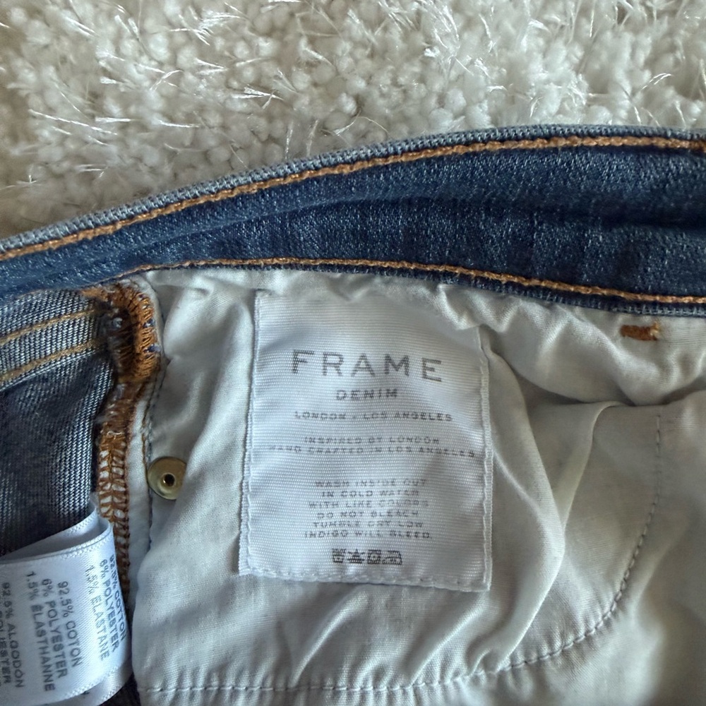 Frame Denim Medium Blue Flare Jeans - Picture 8 of 11